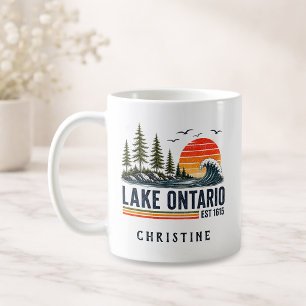 Ontariosee Vintage Great Lakes Seelenleben Kaffeetasse