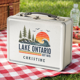Ontariosee Vintage Great Lakes Seelenleben Metall Brotdose