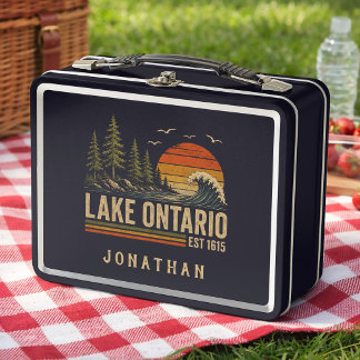 Ontariosee Vintage Great Lakes Seelenleben Metall Brotdose