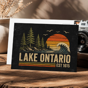 Ontariosee Vintage Great Lakes Seelenleben Postkarte