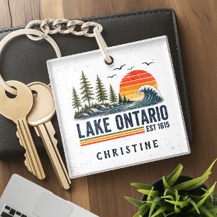 Ontariosee Vintage Great Lakes Seelenleben Schlüsselanhänger