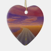 OnTheRoadWieder - Einsamer LKW Keramikornament (Rechts)