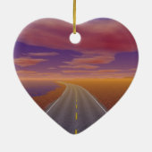 OnTheRoadWieder - Einsamer LKW Keramikornament (Hinten)