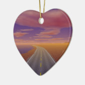 OnTheRoadWieder - Einsamer LKW Keramikornament (Links)