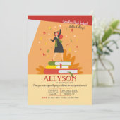 Onto Uni weg Party Einladung (Stehend Vorderseite)