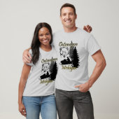 Ontonagon Michigan Snowmobile Bear Mens Grau T-Shirt (Unisex)