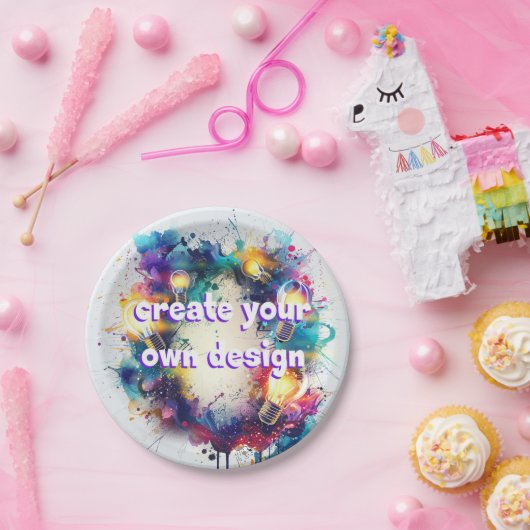 Ontwerp je eigen papieren bordjes pappteller (Party)