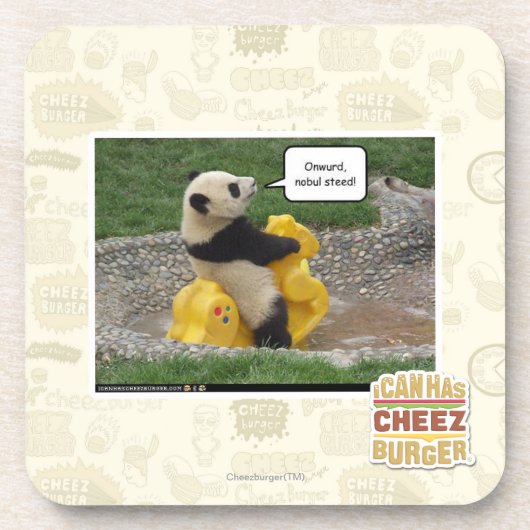 Onwurd, nobul Steed! Getränkeuntersetzer (Vorderseite)