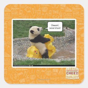 Onwurd, nobul Steed! Quadratischer Aufkleber