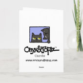 Onyx-80. Geburtstags-Karte Karte (Rückseite)