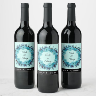 Onyx Black Velvet Chalkboard Grunge Vintag Weinetikett