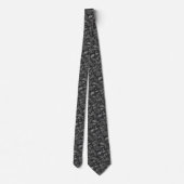 Onyx Botanical Batik Krawatte (Rückseite)