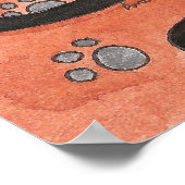 Onyx cat ‘Something is Afoot’ Poster (Ecke)