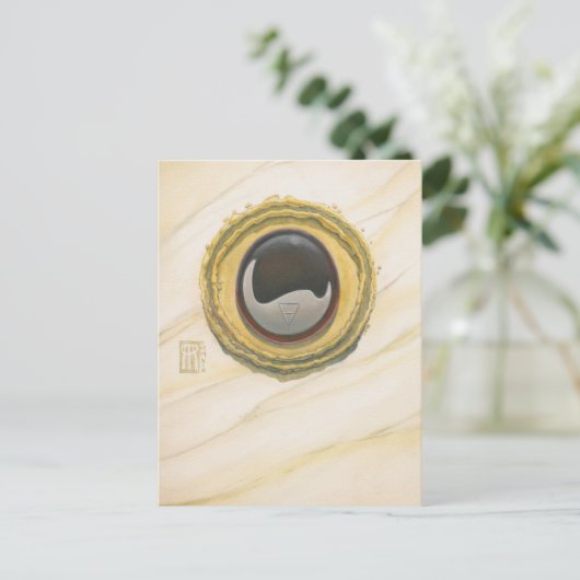 Onyx Core Postkarte (Stehend Vorderseite)