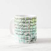 Onyx Eiffelturm Kaffeemaschine Tasse (Vorderseite Links)