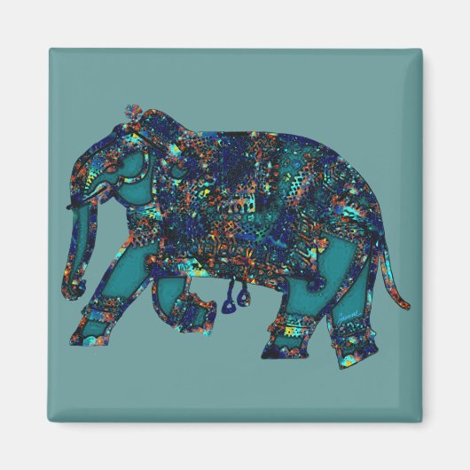 Onyx Elephant Magnet (Vorne)