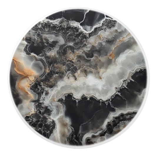 Onyx Gem Natural Pattern Keramikknauf (Vorderseite)