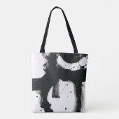 Onyx Gesture - Schwarze Paint Strokes Tasche (Rückseite)