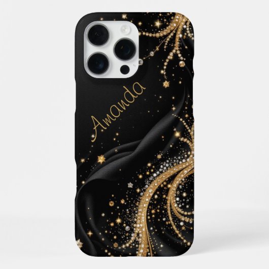 Onyx Luxe iPhone Hülle (Rückseite)