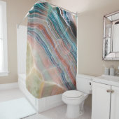 Onyx-Marmor-Textur Hintergrund der natürlichen Sto Duschvorhang (Beispiel)