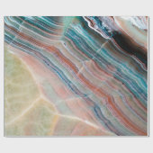 Onyx-Marmor-Textur Hintergrund der natürlichen Sto Geschenkpapier (Flach)