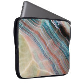 Onyx-Marmor-Textur Hintergrund der natürlichen Sto Laptopschutzhülle (Vorne Rechts)