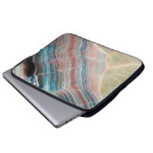 Onyx-Marmor-Textur Hintergrund der natürlichen Sto Laptopschutzhülle (Vorne Knopf)