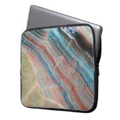 Onyx-Marmor-Textur Hintergrund der natürlichen Sto Laptopschutzhülle (Vorderseite Links)