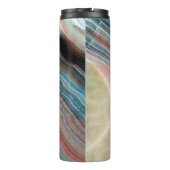 Onyx-Marmor-Textur Hintergrund der natürlichen Sto Thermosbecher (Rückseite)