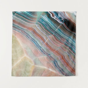 Onyx-Marmor-Textur Hintergrund der natürlichen Sto Wandteppich