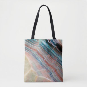 Onyx-Marmor-Texturhintergrund aus Natursteinen Tasche