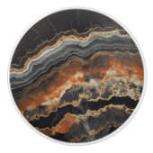 Onyx Natural Gem Muster Keramikknauf (Vorderseite)