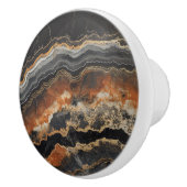 Onyx Natural Gem Muster Keramikknauf (Rechts)