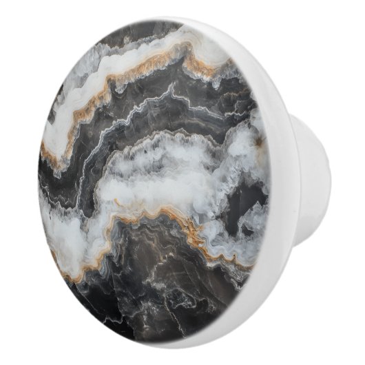 Onyx Nature Gem Muster Keramikknauf (Rechts)