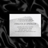 Onyx-Schlag | Black Charcoal Watercolor Wedding Einladung