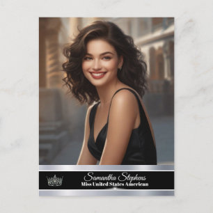 Onyx Shine einseitige Pageant Promo Postkarten