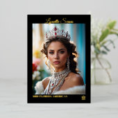 Onyx Shine Foil Pageant Autograph Cards Folieneinladung (Stehend vorne)