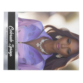 Onyx Shine Large Foto Pageant Autograph Notepad Notizblock