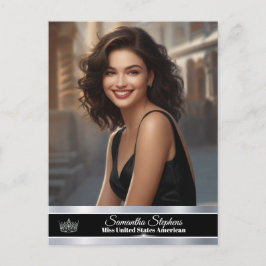 Onyx Shine Pageant Promo Postkarte