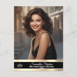 Onyx Shine Pageant Promo Postkarte