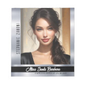 Onyx Shine Pageant Titleholder Notepad Notizblock (Vorderseite)