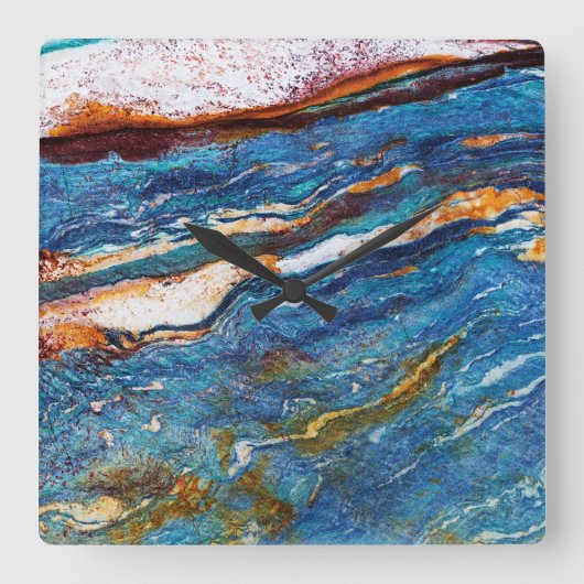 Onyx Stone Muster Acrylwand Uhr (Vorderseite)