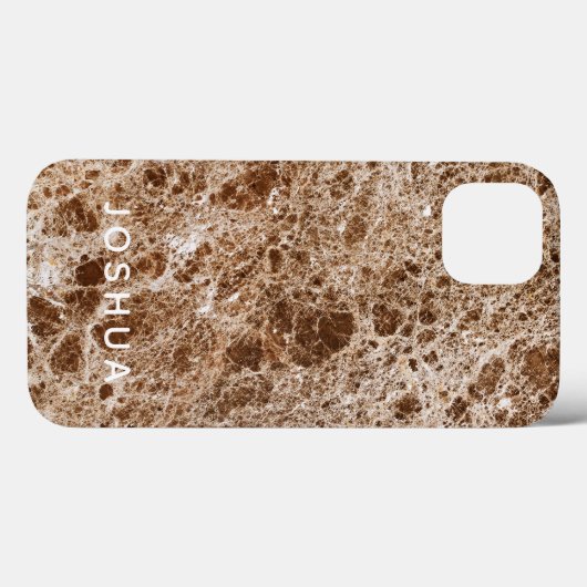 Onyx Stone Phone Case Individuelle Name (Rückseite (Horizontal))