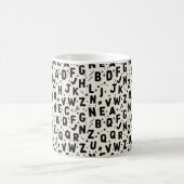 Onyx Tinten Alphabet Kaffeetasse (Mittel)