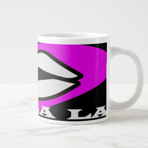 OO La Design Rosa und schwarz Schönheit Thema Kaff Jumbo-Tasse