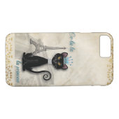 Oo-La-La französische Miezekatze-Prinzessin Case-Mate iPhone Hülle (Rückseite (Horizontal))