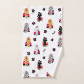 Oodles Retro Telefon Badhandtuch Set (Handtuch)