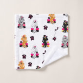 Oodles Retro Telefon Badhandtuch Set (Waschlappen)