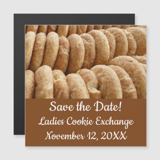 Oodles Save the Date Snickerdoodles Magnetkarte (Vorne/Hinten)