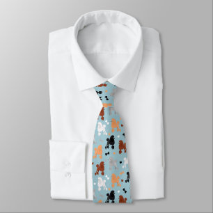 Oodles und Bows Pattern Blau Krawatte